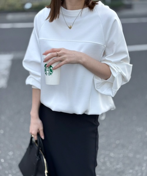 「Emma Taylor」 長袖カットソー FREE ホワイト レディース_画像3