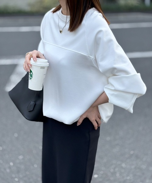 「Emma Taylor」 長袖カットソー FREE ホワイト レディース_画像5