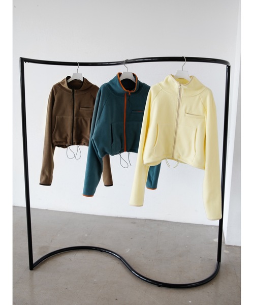 Katrin TOKYO カーディガン cropped full zip fleece レディース
