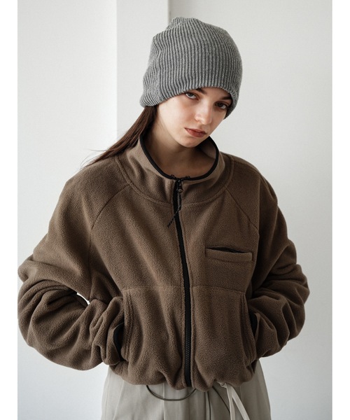 Katrin TOKYO カーディガン cropped full zip fleece レディース