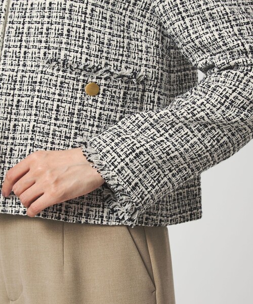 【新品タグ付き】green label relaxing 　ツイードジャケット green label relaxing（グリーンレーベルリラクシング） ツイード