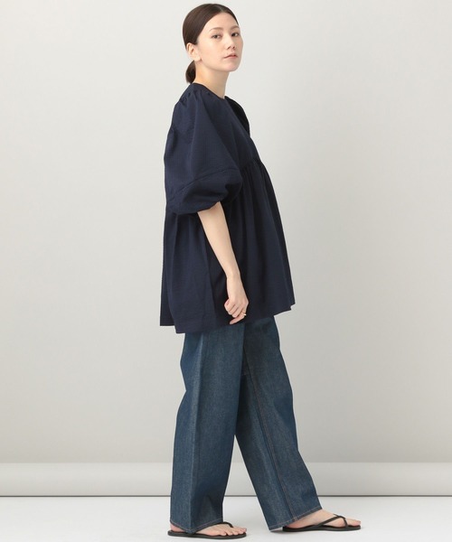 「Curensology」 7分袖ワンピース FREE ホワイト レディース_画像4