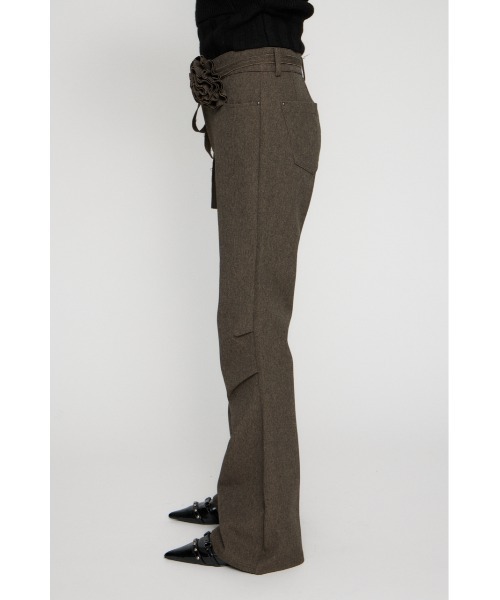 LAGUA GEM（ラグアジェム） パンツ CORSAGE BELT SET FLARE パンツ