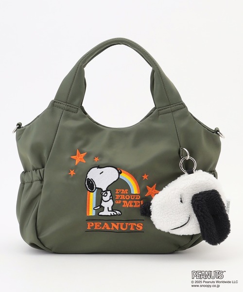 Y'SACCS（イザック） トートバッグ SNOOPYデザイン サイドギャザー2way