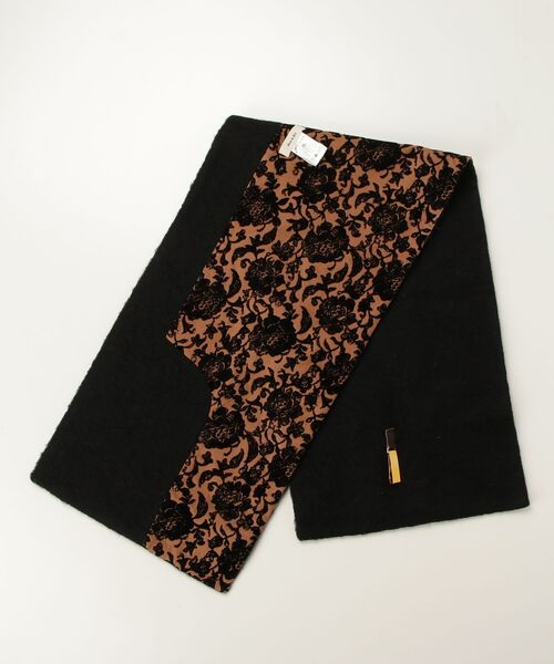 「d'un a dix」 マフラー 38 ブラック レディース_画像2