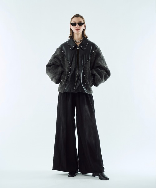 コート ジャケット Boa studs blouson / ボアスタッズブルゾン メンズ