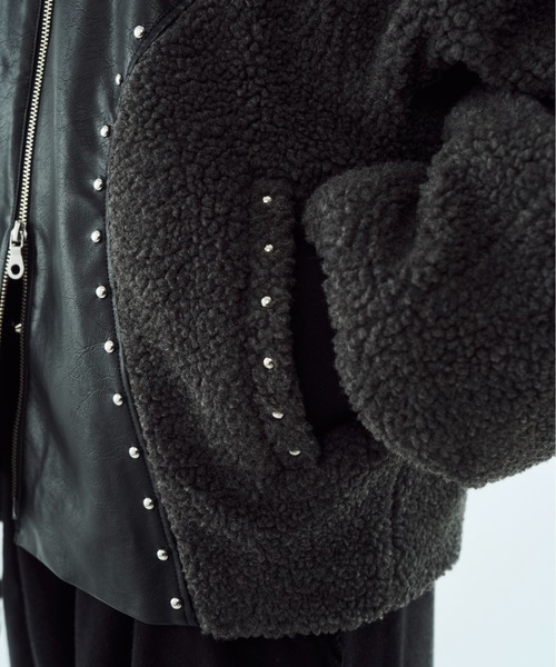 seyto Boa studs blouson / ボアスタッズブルゾン コート ジャケット Boa studs blouson / ボアスタッズブルゾン メンズ