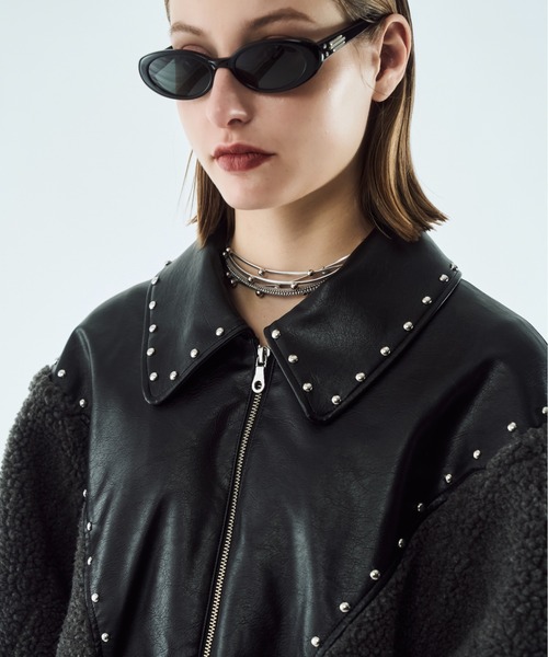 seyto Boa studs blouson / ボアスタッズブルゾン コート ジャケット Boa studs blouson / ボアスタッズブルゾン メンズ