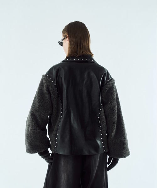 コート ジャケット Boa studs blouson / ボアスタッズブルゾン メンズ
