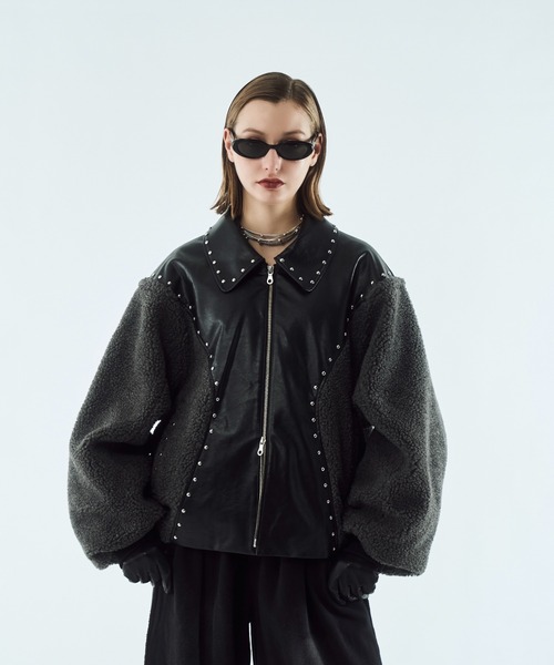 コート ジャケット Boa studs blouson / ボアスタッズブルゾン メンズ