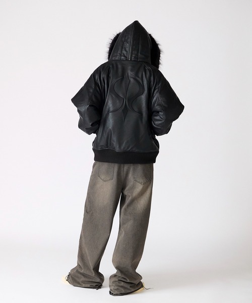 SUPPLIER（サプライヤー） ブルゾン アウター FAUX FUR HOODED BOMBER