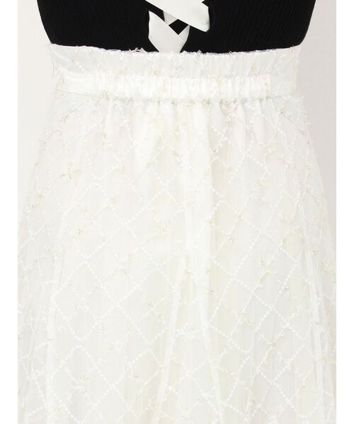 dazzlin（ダズリン） スカート スパンコールチュールチェックスカート