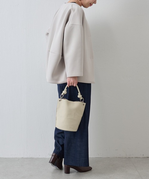 BEARDSLEY（ビアズリー） ノーカラージャケット 1 ベージュ レディース