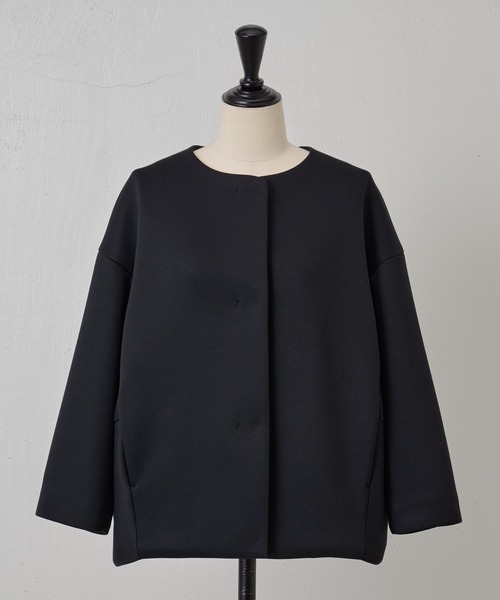 BEARDSLEY（ビアズリー） ノーカラージャケット 1 ベージュ レディース