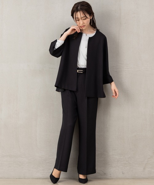 ROBEDECORA セットアップ 「洗えるウールタッチスーツ」Aライン