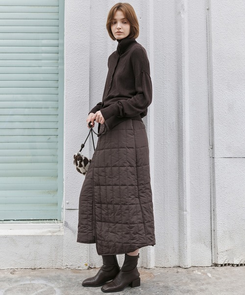 tageechita スカート 「tageechita」キルティングラップロングスカート