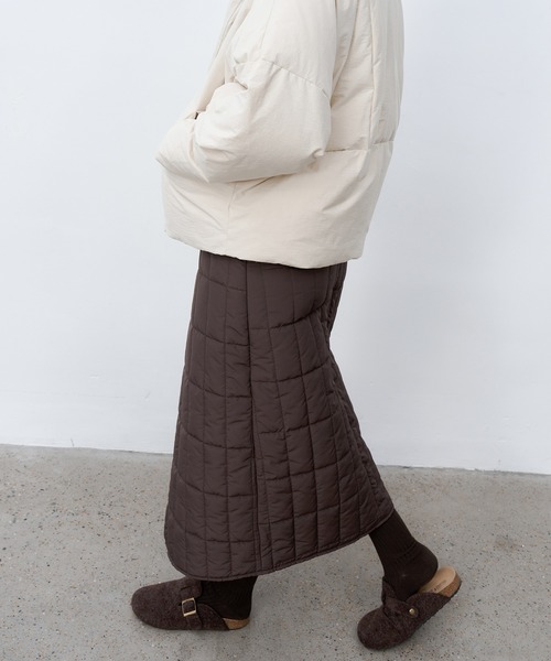 tageechita スカート 「tageechita」キルティングラップロングスカート