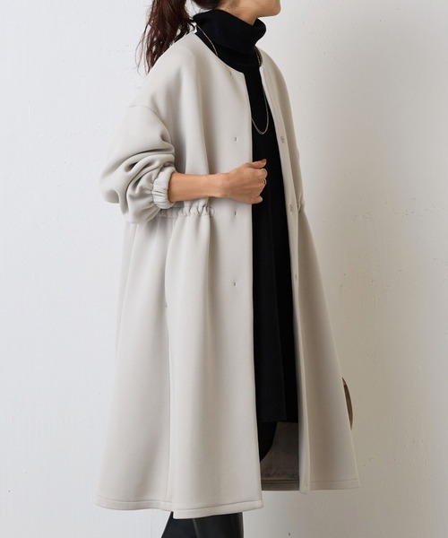 2024 BEARDSLEY ビアズリー　洗える　ニットコート　ノーカラーコート 2024 BEARDSLEY ビアズリー 洗える ニットコート ノーカラーコート