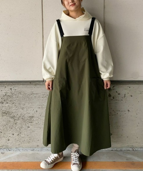 CAMP7（キャンプセブン） サロペットスカート M カーキブラウン
