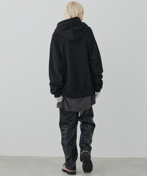 「AIVER」 プルオーバーパーカー SMALL レンガ メンズ_画像6