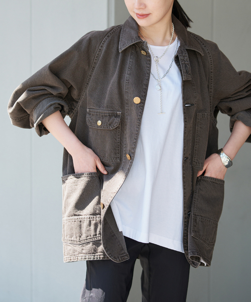 VERMEIL par iena（ヴェルメイユパーイエナ） カバーオール N＆W Brown