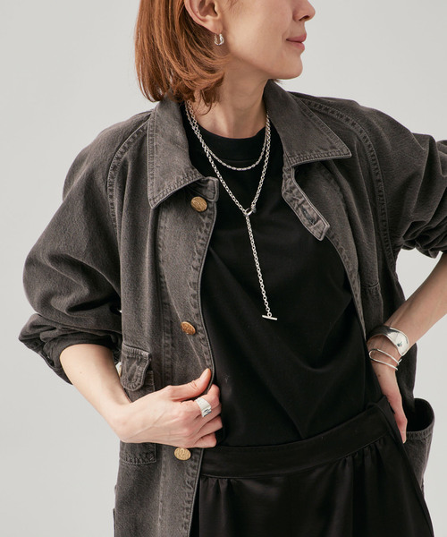 カバーオール N＆W Brown Denim 別注 カバーオール レディースの画像