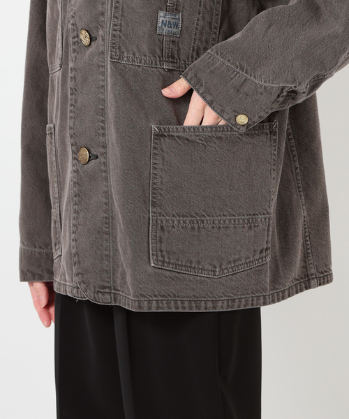 カバーオール N＆W Brown Denim 別注 カバーオール レディースの画像
