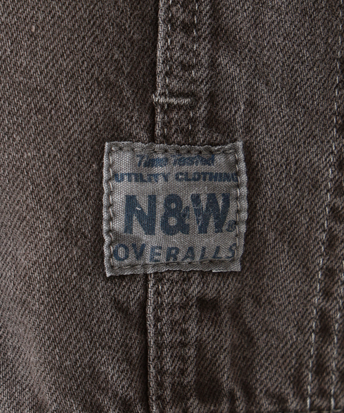 カバーオール N＆W Brown Denim 別注 カバーオール レディースの画像