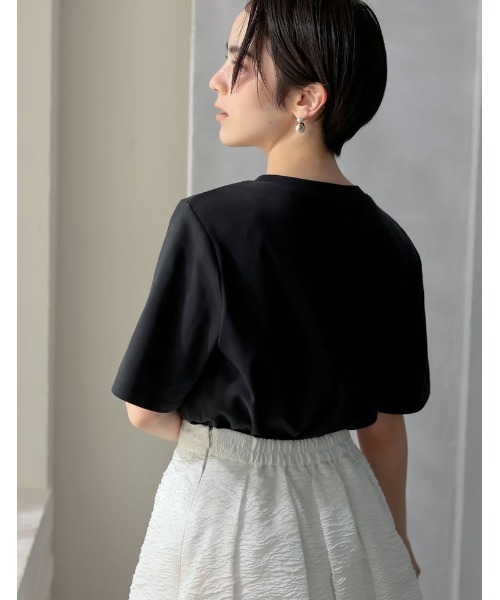 「MEISM」 半袖Tシャツ MEDIUM ブラック レディース_画像5