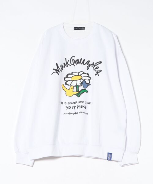 RiNc トレーナー スウェット 「 MARK GONZALES 」 フラワーアート