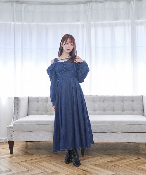 rosemuse ロゼミュ flare shirt dress ロングワンピース flare shirt dress – BUNNY APARTMENT