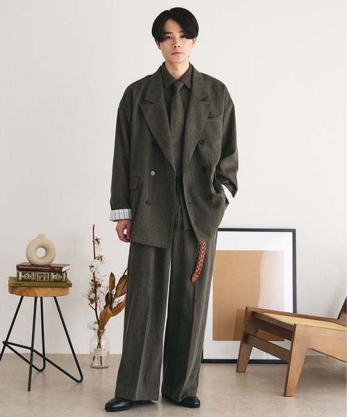 「epnok」 テーラードジャケット LARGE ブラウン メンズ_画像2