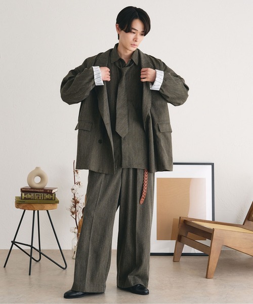 「epnok」 テーラードジャケット LARGE ブラウン メンズ_画像4