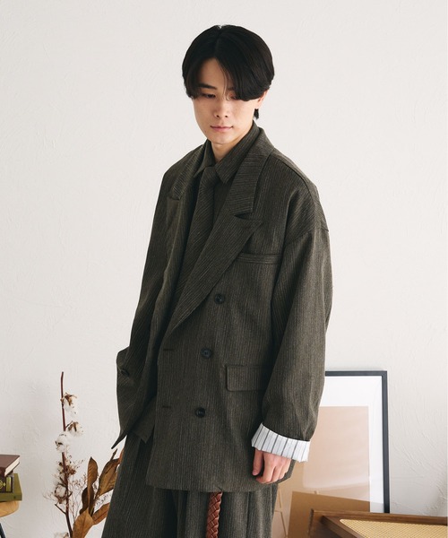 「epnok」 テーラードジャケット LARGE ブラウン メンズ_画像5