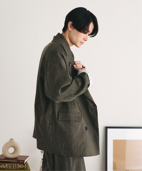 「epnok」 テーラードジャケット LARGE ブラウン メンズ_画像7