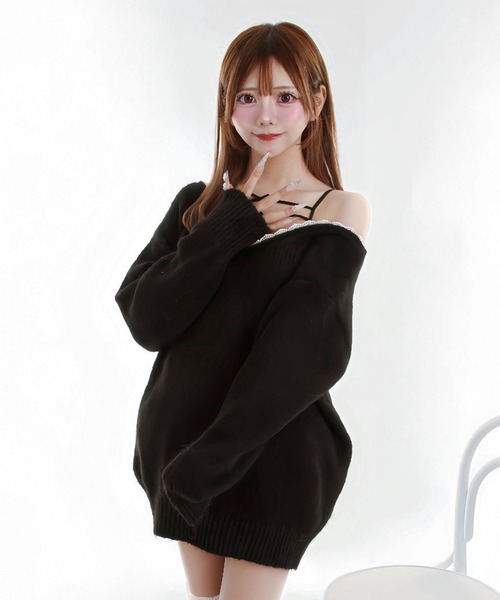 Diable baiser（ディアブルベーゼ） ニット セーター バックビックリ