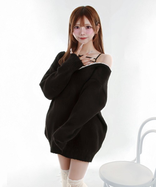 Diable baiser（ディアブルベーゼ） ニット セーター バックビックリ