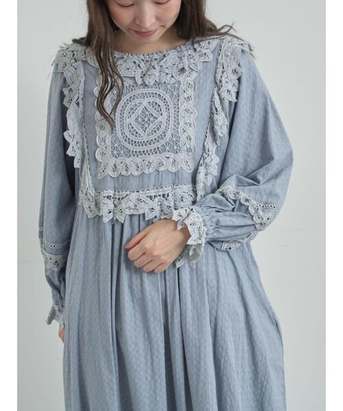 新品　SM2 TSUHARU☆総刺繍ワンピース TSUHARU by Samansa Mos2（ツハルバイサマンサモスモス） 長袖