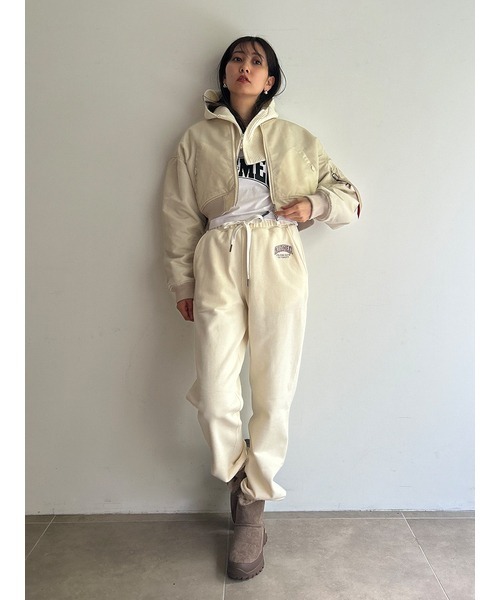 「SNIDEL」 スウェットパンツ 0 ライトグレー レディース_画像3