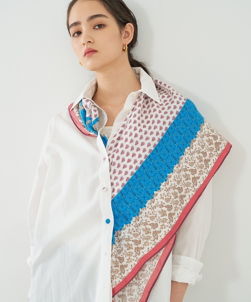 「collex」 ストール フリー ベージュ レディース_画像9