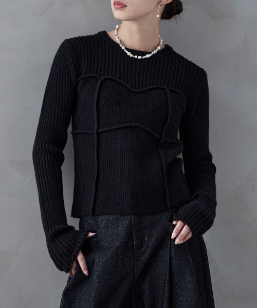 「etoll.」 長袖ニット FREE グレー レディース_画像2