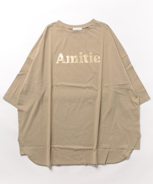 「DouDou」 「siro de labonte」半袖Tシャツ FREE グレイッシュベージュ レディース_画像2