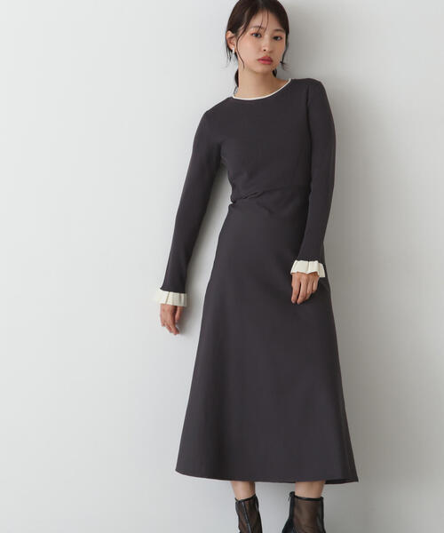 「N.（N. Natural Beauty Basic）」 ニットワンピース MEDIUM ライトベージュ レディース_画像2