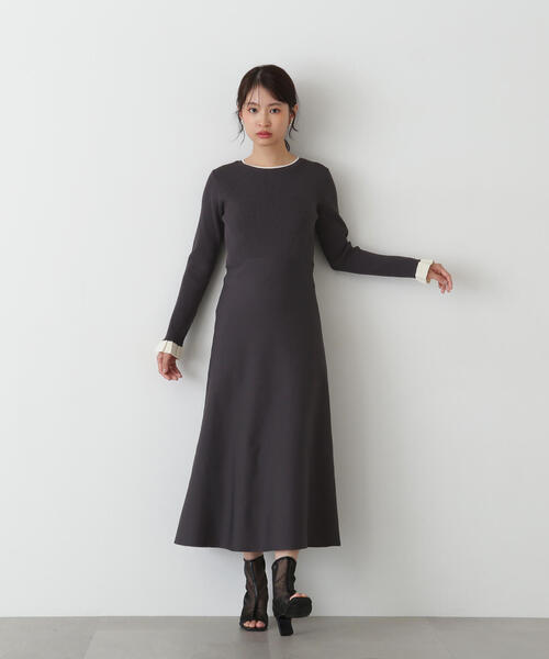 「N.（N. Natural Beauty Basic）」 ニットワンピース MEDIUM ライトベージュ レディース_画像7