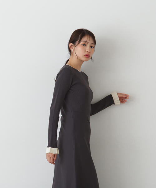 「N.（N. Natural Beauty Basic）」 ニットワンピース MEDIUM ライトベージュ レディース_画像8