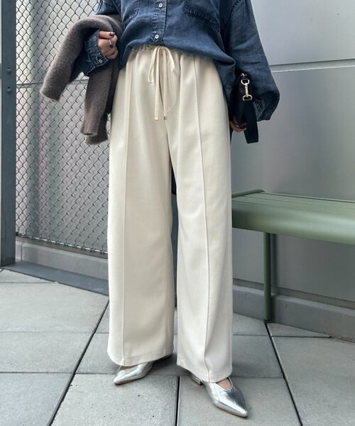 「Jena espace merveilleux」 イージーパンツ 2 チャコールグレー レディース_画像3