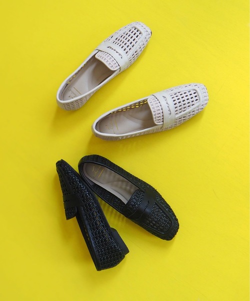 GENIAL INTRECCIO】厚底メッシュローファー ☆新品☆【ASH】GENIAL