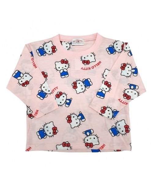 sanrio（サンリオ） スリーパー ハローキティ 天竺長袖パジャマ＋半袖