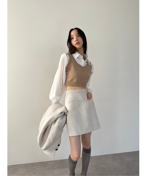 「DRWCYS」 長袖ブラウス FREE ベージュ レディース_画像3