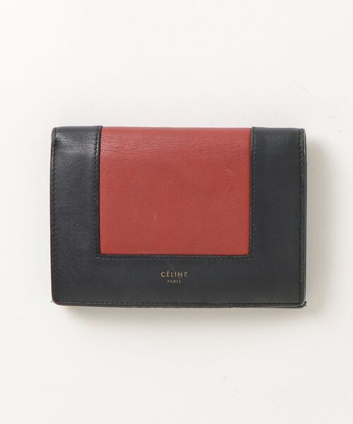 CELINE 財布(レディース) CELINE（セリーヌ） MULTIFUNCTION FRAME 財布 - ネイビー レディース